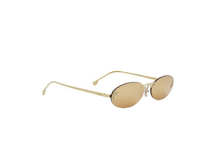 FENDI FE4075US women Gold Oval Sunglasses