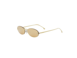 FENDI FE4075US women Gold Oval Sunglasses