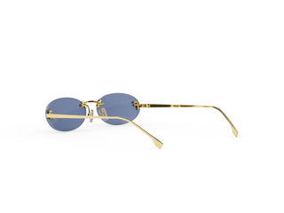 FENDI FE4075US women Gold Oval Sunglasses