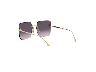 Fendi Fendi First Crystal Fe4082us Women Gold Geometric Sunglasses