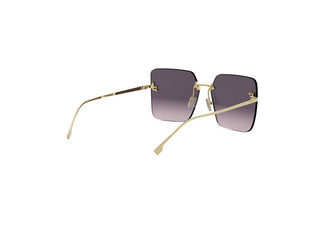 Fendi Fendi First Crystal Fe4082us Women Gold Geometric Sunglasses