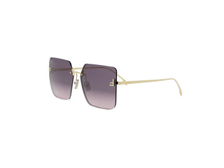 Fendi Fendi First Crystal Fe4082us Women Gold Geometric Sunglasses