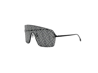 FENDI FE4121US women Black Rectangle Sunglasses