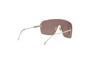 FENDI FE4121US women Gold Rectangle Sunglasses