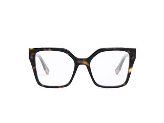 FENDI FE50002I women Transparent Squared Eyeglasses