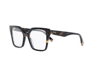 FENDI FE50002I women Transparent Squared Eyeglasses