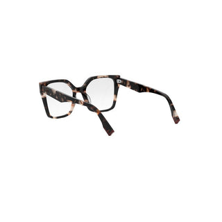 FENDI FE50002I women Havana Geometric Eyeglasses