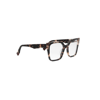 FENDI FE50002I women Havana Geometric Eyeglasses