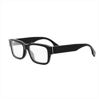 FENDI FE50079I unisex Black Rectangle Eyeglasses