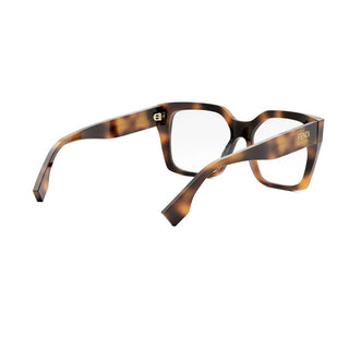 FENDI FE50085I women Havana Squared Eyeglasses