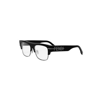 FENDI FE50095U men Black Squared Eyeglasses