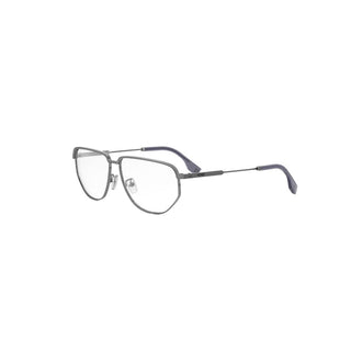 FENDI Fendi Travel FE50096U men Silver Geometric Eyeglasses