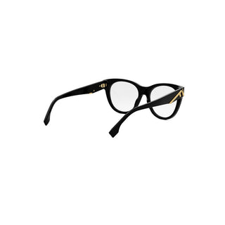 FENDI FE50101I women Black Round Eyeglasses