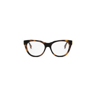 FENDI FE50101I women Havana Round Eyeglasses