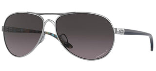 Oakley FEEDBACK OO 4079 women Ruthenium Pilot Sunglasses