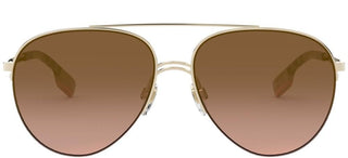 Burberry FERRY BE 3113 women Gold Pilot Sunglasses