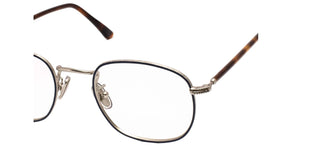 L.G.R FEZ METAL/O unisex Blue Round Eyeglasses