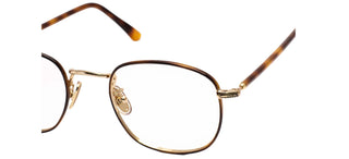 L.G.R FEZ METAL/O unisex Brown Round Eyeglasses