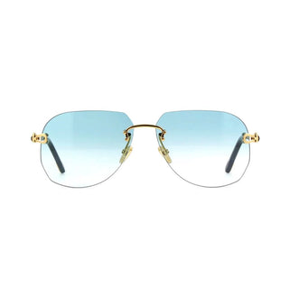 FRED FG40011U unisex Gold Pilot Sunglasses