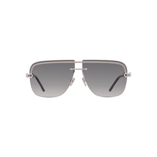 FRED FG40071U men Silver Rectangle Sunglasses