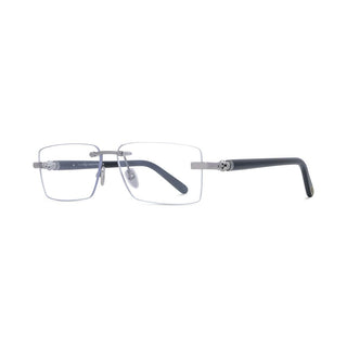 FRED FG50073U men Silver Rectangle Eyeglasses