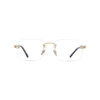 FRED Manille & Cable FG50075U men Gold Rectangle Eyeglasses