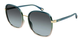 Chloé Franky Ch0031s Women Gold Oversize Sunglasses