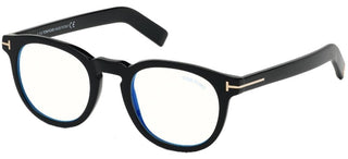 Tom Ford FT5629-B BLUE BLOCK unisex Black Geometric Eyeglasses