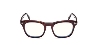 Tom Ford FT5870-B BLUE BLOCK men Black Squared Eyeglasses