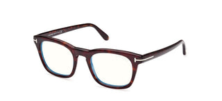 Tom Ford FT5870-B BLUE BLOCK men Black Squared Eyeglasses