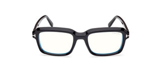 Tom Ford FT5888-B BLUE BLOCK men Black Geometric Eyeglasses