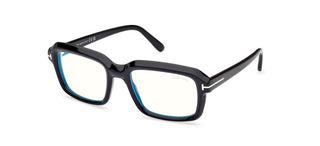 Tom Ford FT5888-B BLUE BLOCK men Black Geometric Eyeglasses