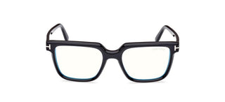 Tom Ford FT5889-B BLUE BLOCK men Black Squared Eyeglasses