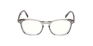 Tom Ford FT5960-B men Grey Squared Eyeglasses