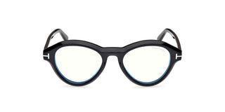 Tom Ford FT5962-B men Black Geometric Eyeglasses