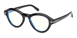 Tom Ford FT5962-B men Black Geometric Eyeglasses