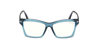 Tom Ford FT5964-B women Blue Squared Eyeglasses