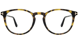 Tom Ford FT 5401 unisex Havana Geometric Eyeglasses