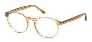 Tom Ford FT 5524 unisex Brown Round Eyeglasses