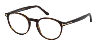 Tom Ford FT 5524 unisex Havana Round Eyeglasses