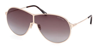 Tom Ford GAIA FT1174 unisex Gold Shield Sunglasses