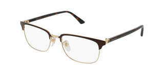 Gucci GG0131O men Havana Rectangle Eyeglasses