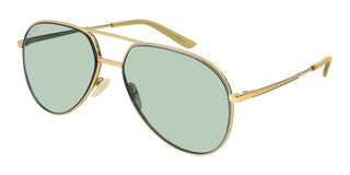 Gucci GG0356S - FASHION SHOW unisex Gold Pilot Sunglasses