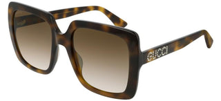 Gucci GG0418S women Havana Oversize Sunglasses