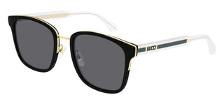 Gucci GG0563SKN men Black Geometric Sunglasses