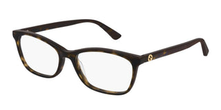 Gucci Gg0613o Women Havana Squared Eyeglasses