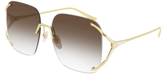 Gucci GG0646S women Gold Oversize Sunglasses