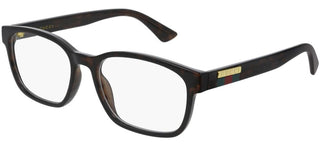 Gucci GG0749O men Havana Squared Eyeglasses