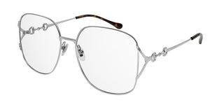 Gucci GG1019O women Silver Oversize Eyeglasses