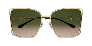 Gucci GG1020S women Gold Butterfly Sunglasses